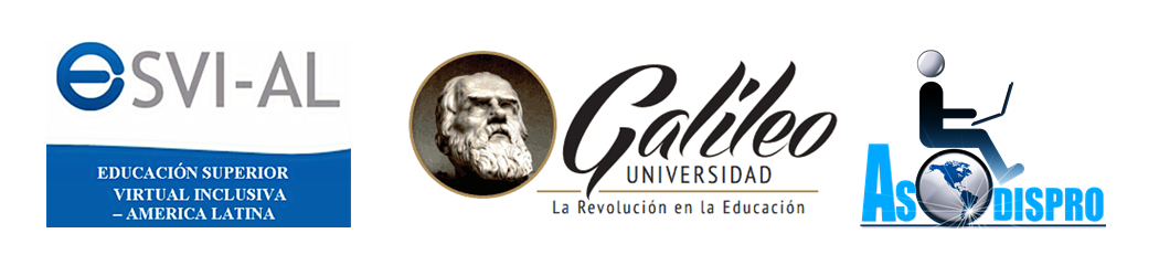 Logos de Evi-Al, Universidad Galileo y Asodispro