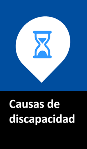 Artículos informativos sobre las diferentes  causas de discapacidad